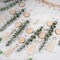 Artificial Hanging Eucalyptus Wall Decor Fake Greenery Leaves Wall Hanging Plants on Long Wooden Beads Garland Wall Art Large Boho Rustic Farmhouse Decor for Bathroom Bedroom Living Room Sage Green